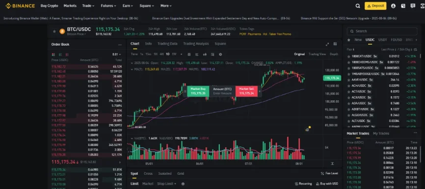 Where to buy bitcoin with credit card: Binance