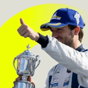 Dudu Barrichello at the Rolex 24 at Daytona supported by CoinsPaid