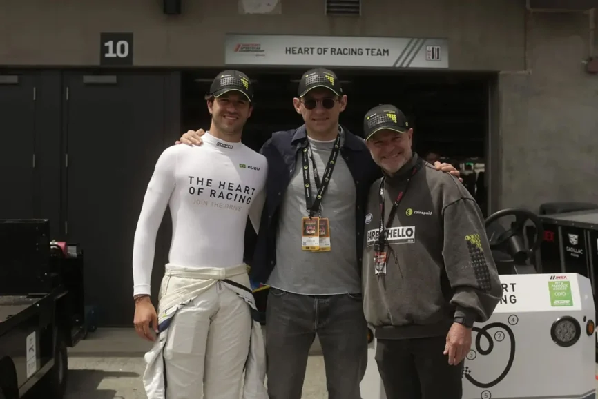 Dudu Barrichello at Laguna Seca with Coinspaid