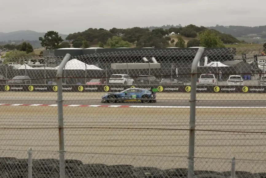 Dudu Barrichello at Laguna Seca with Coinspaid